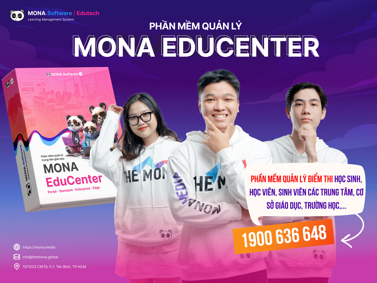 phần mềm quản lý trung tâm giáo dục Mona Educenter