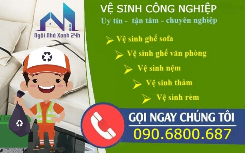 Dịch vụ vệ sinh công nghiệp Ngôi Nhà Xanh